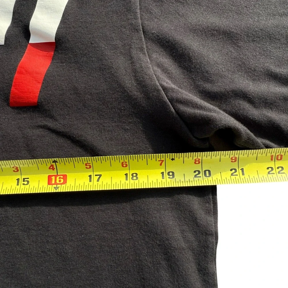Gucci Graphic T Shirt Red White Lightning Bolt Black Made in‎ Italy XS